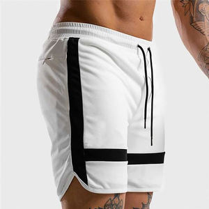 2024 hommes décontracté haute rue maille basket-ball Shorts multicolore personnalisé Sublimation impression broderie Logo dentelle poches solide genou - Product Image 2