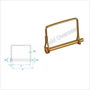 Goupille de verrouillage carrée de prise de force pour équipement agricole Pièces de prise de force de tracteur à vendre Pièces essentielles de machines agricoles - Product Image 1