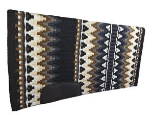Vente en gros équestre 100% tapis de selle Western en feutre de laine mérinos avec design tissé coloré - Product Image 3