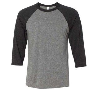 Camisa de béisbol personalizada para hombre, camisa de béisbol de manga larga de raglán, Logo multicolor impreso de algodón y poliéster - Product Image 5