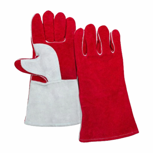 Guantes de Soldadura de Algodón/Cuero hasta el Codo con Resistencia al Calor, Transpirables y Antideslizantes para Soldadura MIG de Alta Resistencia - Product Image 3