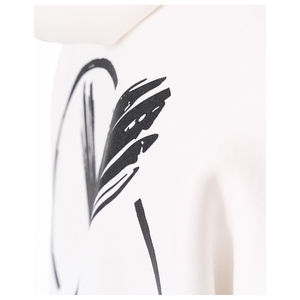 Sweat-shirt d'hiver blanc audacieux avec une sensation douce 100% coton polaire Anti-rides et séchage rapide Respirant Confort pour un usage quotidien - Product Image 4