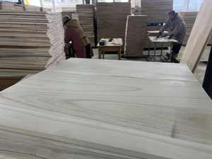 Plaque de bois de Paulownia en gros, rond, naturel, contreplaqué, pour meubles, artisanat, modèles, origine AE - Product Image 4