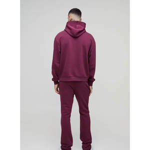 ชุดเสื้อฮู้ดแขนยาวของผู้ชายเสื้อฮู้ดแบบสวมหัวขนาดใหญ่พิมพ์ลายไซส์ใหญ่พิเศษออกแบบได้ตามต้องการ - Product Image 2