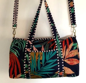 กระเป๋าสะพายไหล่ผ้าฝ้ายแบบเย็บปะติดปะต่อกันเป็นมิตรกับสิ่งแวดล้อมเดินทางอย่างยั่งยืนโยคะช้อปปิ้งชายหาดวีคเอนเดอร์ - Product Image 4