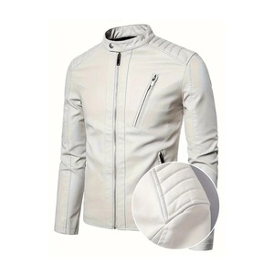 Chaqueta de cuero de motorista para hombre Fabricante Pakistán OEM Equipo duradero y de protección para jinetes y amantes de la moda urbana - Product Image 1