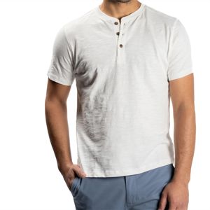 Camiseta Henley duradera para hombre-Ajuste cómodo y diseño elegante-Ideal para trajes casuales" - Product Image 5