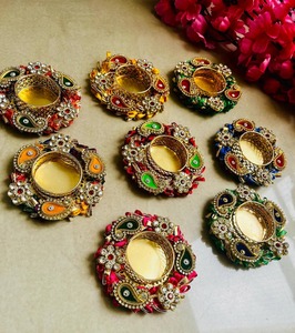Indian Traditional Decorative Candle Holder, Home Decor, Wall Hanging Decor, Mandir Decoration, Stairs Decor, Pooja Decoration - Product Image 3
