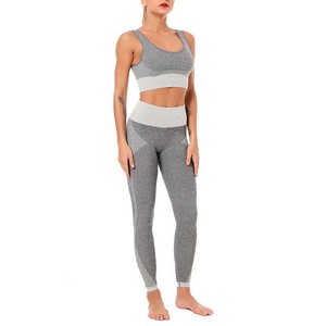 Sport Girls Fitness Sport Wear High Elastic <b>Women</b> Yoga set High Impact Gym Bra and Breathable Yoga <b>Leggings</b> Set - Product Image 3