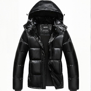 Veste matelassée légère et chaude pour hommes pour l'hiver avec logo personnalisé coupe-vent et imperméable taille XS vêtements d'extérieur streetwear à la mode - Product Image 1