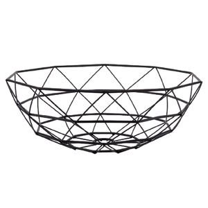 Panier de rangement pour fruits avec poignée, panier de rangement pour aliments et légumes de cuisine, étagère de rangement en métal détachable - Product Image 1