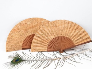 พัดลมมือถือไม้ไผ่แบบพับได้พัดลมเปล่าสีขาวสำหรับการเชิญงานแต่งงานของขวัญการโฆษณาและกิจกรรมต่างๆ - Product Image 5
