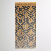Bambou perlé rideau luxe style naturel fenêtre rideaux stores pour café restaurant décor