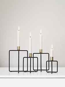 Bougeoir en métal avec aspect antique pour la décoration de la maison rustique mariages traditionnels fonctions et festivités - Product Image 2