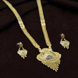 ขายส่งสร้อยคอแฟชั่นชุบทองขนาดเล็ก14K 18K 24K, เครื่องประดับดีไซน์แบบดั้งเดิม, สร้อยคอทองเหลืองยาวเต็มทอง - Product Image 1