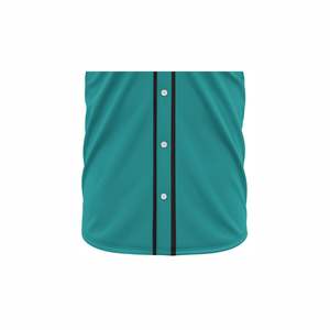 เสื้อเบสบอลผ้าโพลีเอสเตอร์ระบายอากาศแขนสั้นติดกระดุม - Product Image 5