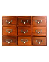 Armoire de rangement apothicaire moderne en bois et acier inoxydable, faite à la main, à trois niveaux, de haute qualité, avec 9 tiroirs, multifonctionnelle pour salon