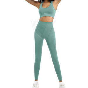 Ensemble de yoga pour femmes, vêtements de sport, meilleurs matériaux, meilleure qualité, legging de yoga fitness, nouveau design fabriqué au Pakistan - Product Image 2