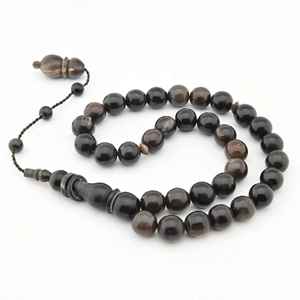 Vrai Tasbih Musulman en Corne de Buffle à 33 Perles pour la Prière - Product Image 3