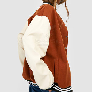 Veste Letterman élégante conçue pour la mode de rue quotidienne Veste Letterman confortable avec un design de contraste élégant - Product Image 2