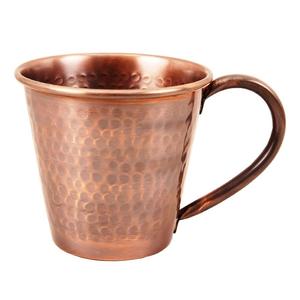 Taza de Metal de cobre puro, vajilla de mesa, taza de Metal de cobre de lujo para decoración de mesa, acabado de bronce martillado - Product Image 4