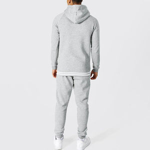 ชุดกีฬาผู้ชายแขนยาวมีฮู้ดชุดวอร์มเข้ารูปกางเกงสำหรับวิ่งชุดวิ่งแบบเต็มตัวสำหรับผู้ชาย - Product Image 5