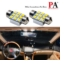 HYUGA Innenbeleuchtung Glühbirnen Weiß Superhell 9SMD 2835 Chips 12V Universell Passend für Kuppel/Chart/Dürausstattung/Willkommensbeleuchtung 31mm 0,5W CE/ROSH