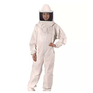 Vente en gros de vêtements de veste d'apiculture ventilés en maille robuste avec capuche chapeau-voile équipement de tenue d'abeille apiculture - Product Image 5