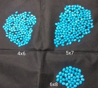 Pierres précieuses en turquoise bleue naturelle, cabochons en vrac, qualité supérieure, pierres précieuses précieuses pour la fabrication de bijoux, OEM GEMFORTE INC