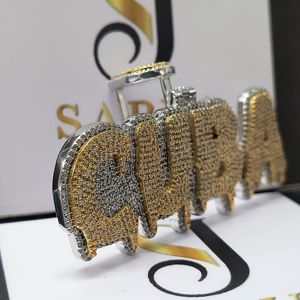 CUBA Personalizado 925 Joyería Fina de Plata Esterlina 18K Oro Sólido Diamante VVS Moissanite Iced Out Colgante para Hombres-Estilo HipHop - Product Image 2