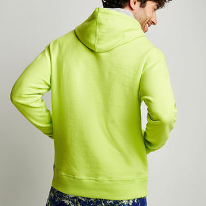 Sudaderas con capucha de talla grande para hombre de gran tamaño en blanco de alta calidad Jersey transpirable de secado rápido sudaderas con capucha de algodón pesado OEM personalizado. - Product Image 3