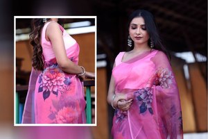 Doux Lichi Soie Saree Blouse Blanc Rouge Couleur Zari Travail Saree Indien Traditionnel Saree Soie sariBanarasi kanchipuram Royal Export - Product Image 6