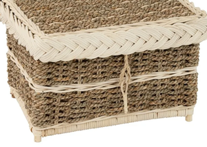 El más nuevo diseño tejido a mano algas marinas Rectangular cenizas ataúd ecológico Natural funerario urna caja tapa mascota bebé estilo Vintage - Product Image 4