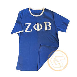 เสื้อยืดผู้หญิง Zeta Phi Beta แบบขายส่งสั่งทำได้ เสื้อผ้าชมรมนักศึกษา สวมใส่สบาย คุณภาพสูง ระบายอากาศได้ดี ผ้าฝ้าย 100% คอกลม ทรงปกติ - Product Image 3
