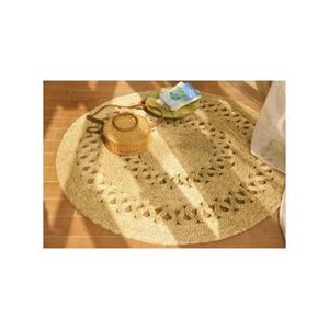 Magic Carpet Easy Return hecho a mano tejido a mano de fibra de jacinto de agua natural alfombra trenzada alfombra venta a precio barato - Product Image 1