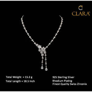 925 Sterling Silber Kristall Anaya Halskette - Product Image 6