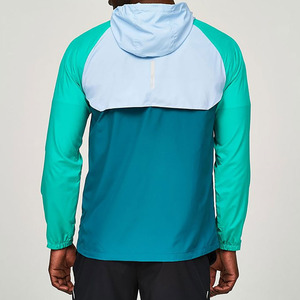 High Quality Lightweight Men Windbreaker <b>Jacket</b> Custom Logo Stand <b>Collar</b> Zipper Latest Design Windbreaker <b>Jacket</b> for man - Product Image 3