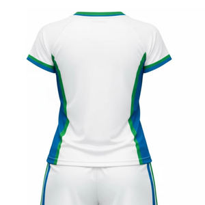 Maillot de volley-ball pour adultes, matière polyester confortable, col rond, manches, impression par sublimation personnalisée, uniforme de volley-ball - Product Image 4