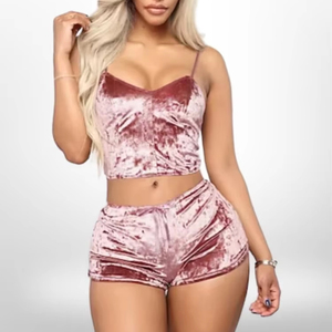 Conjunto de Lencería Sexy, Suave y Transpirable, Pijama de Seda y Satén con Estampado de Leopardo, Talla Grande, Ropa de Dormir para Mujer Adulta, Babydoll, Camisola - Product Image 1