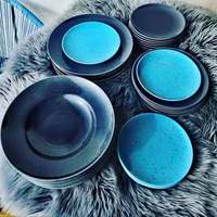 Juego de Platos de Cerámica de 6-10 Pulgadas, Ecológicos, de Lujo, Resistentes a los Arañazos, Modernos, Rústicos, Hechos a Mano, Personalizables, de Porcelana