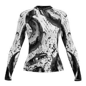 Rashguard personnalisé pour femmes : T-shirt de compression à manches longues à séchage rapide pour le yoga, la salle de sport et le fitness - Product Image 1