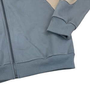 Sportish Impex Stylish Color Block French Terry Hoodie Men | 320 GSM Heavyweight Boxy <b>Cropped</b> <b>Zip</b>-<b>Up</b> Hoodie - Product Image 2