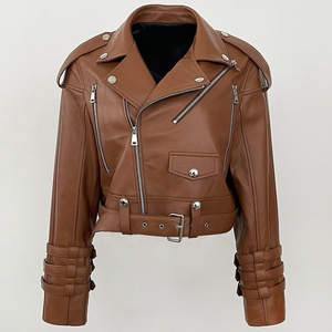 Chaqueta de Motociclista Unisex Elegante de Piel de Oveja 2025, Negra Brillante, Lisa, Teñida, Transpirable, Resistente al Viento, para Otoño, Primavera e Invierno - Product Image 6