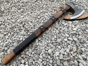 คุณภาพสูงออกแบบใหม่เหล็กคาร์บอนขวานไวกิ้งสําหรับขายที่กําหนดเองกลางแจ้งเหล็กคาร์บอนกลางแจ้งขวานไวกิ้ง, scl - Product Image 4