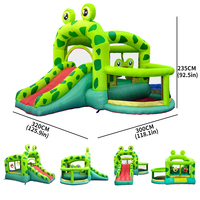 Château gonflable sur mesure OEM pour enfants, pour fêtes familiales intérieures et extérieures, avec toboggan et zone de saut, en tissu Oxford