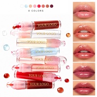 Gloss à lèvres liftant personnalisé avec acide hyaluronique, sérum pour les lèvres aux peptides, teinté, SPF, PDRN, traitement pour les lèvres doux, rebondissant et brillant