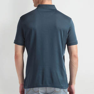 Polo para hombre ligero adelgazante al por mayor, camiseta Polo de algodón y LICRA fácil de llevar, salida de fábrica - Product Image 3