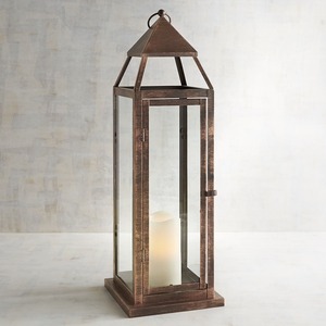 Simple Design Metal Lantern Decorative <b>Garden</b> Patio <b>Candle</b> <b>Holder</b> Design for Patio Balcony Living Room and Home Decoration - Product Image 1