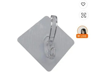 Crochet adhésif mural en argent, 1 crochet, pour salle de bain, cuisine, bureau, maison, crochet adhésif auto-adhésif, forte adhérence - Product Image 3