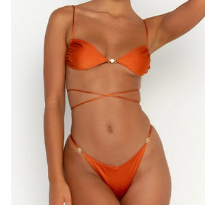 Designer Brésilien De Luxe Maillot De Bain Bikinis Maillots De Bain String Bikini Ensemble Fabricants - Product Image 3